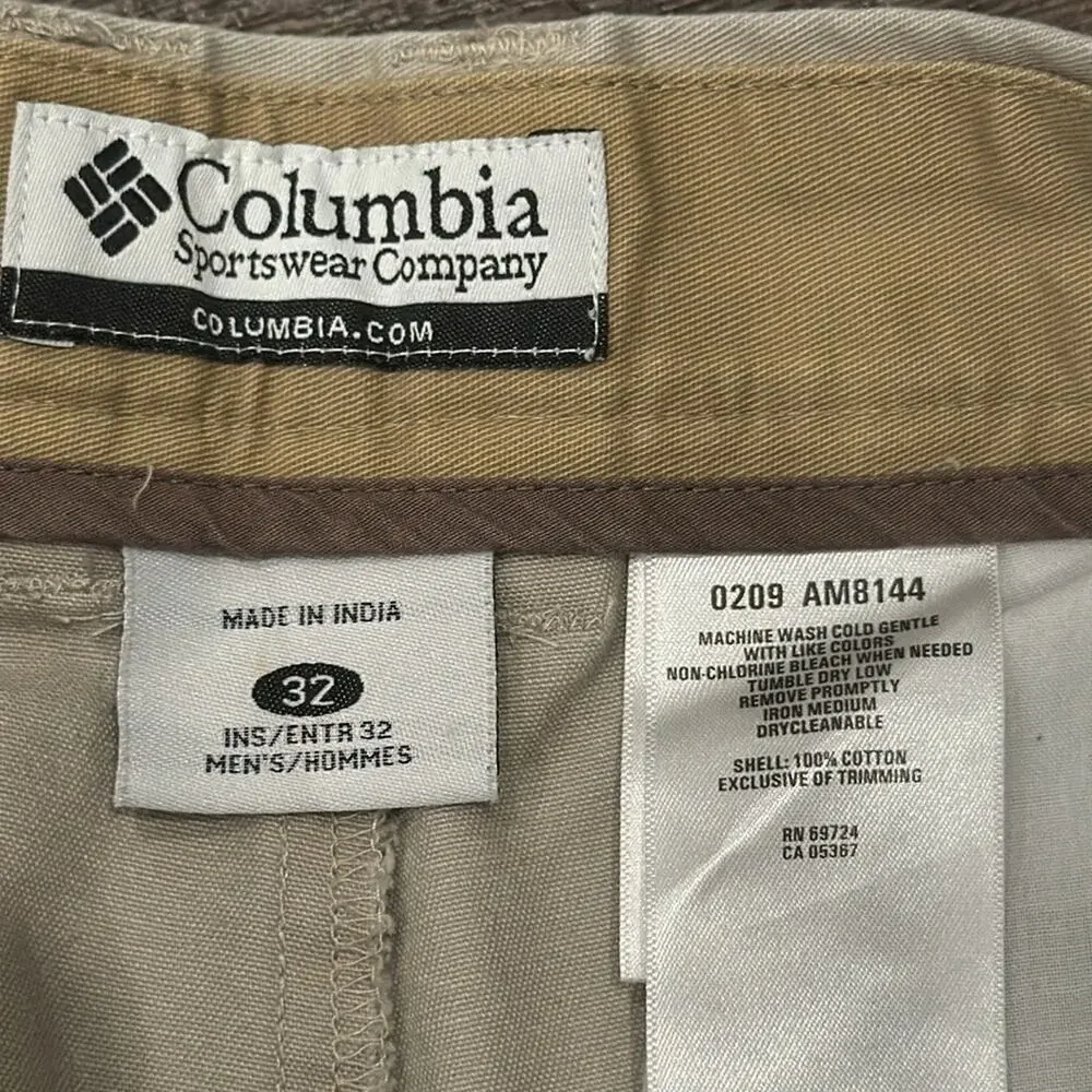 Columbia Men's Iron Mountain Pant Light Tan Size 32x31